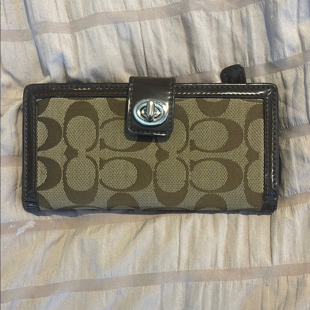 Coach Brown and Black Wallet
